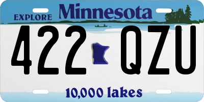 MN license plate 422QZU