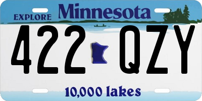 MN license plate 422QZY