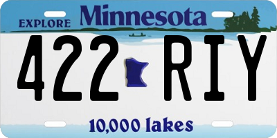 MN license plate 422RIY