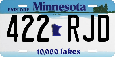 MN license plate 422RJD