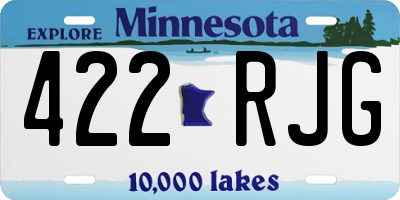 MN license plate 422RJG