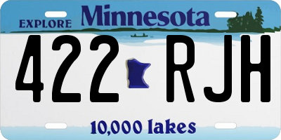 MN license plate 422RJH
