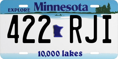 MN license plate 422RJI