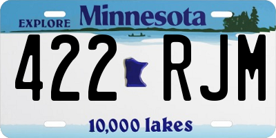 MN license plate 422RJM