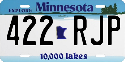 MN license plate 422RJP