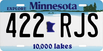 MN license plate 422RJS