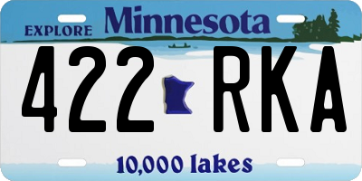 MN license plate 422RKA