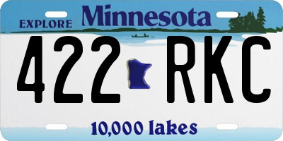MN license plate 422RKC