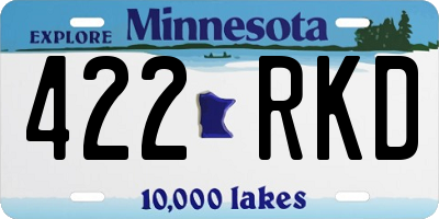 MN license plate 422RKD