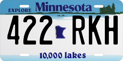 MN license plate 422RKH