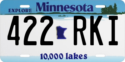 MN license plate 422RKI