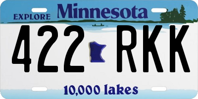 MN license plate 422RKK