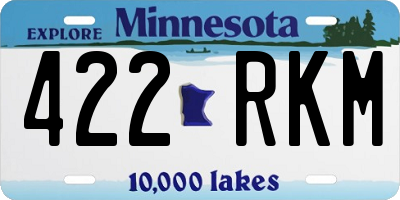 MN license plate 422RKM