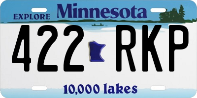 MN license plate 422RKP