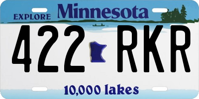 MN license plate 422RKR
