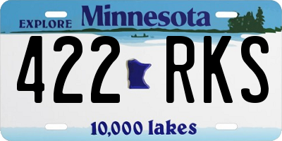 MN license plate 422RKS