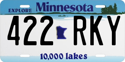 MN license plate 422RKY