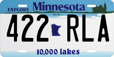 MN license plate 422RLA