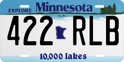 MN license plate 422RLB