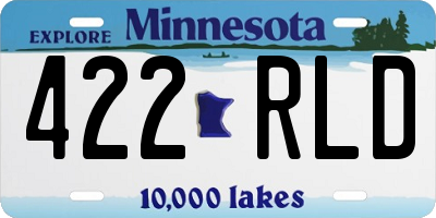 MN license plate 422RLD