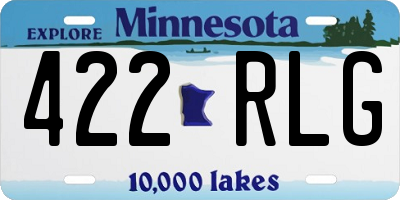 MN license plate 422RLG