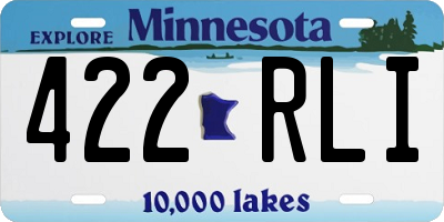 MN license plate 422RLI