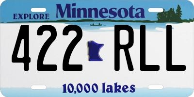 MN license plate 422RLL