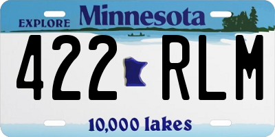 MN license plate 422RLM