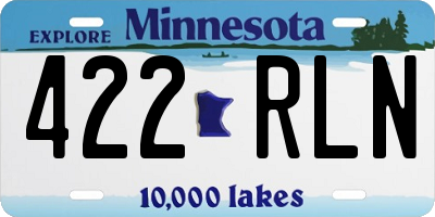 MN license plate 422RLN