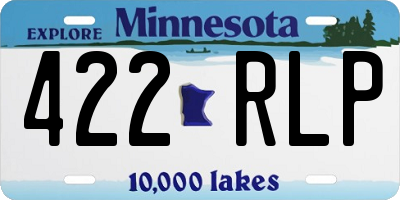 MN license plate 422RLP