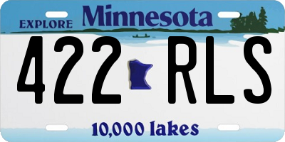 MN license plate 422RLS