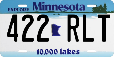 MN license plate 422RLT