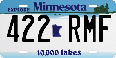 MN license plate 422RMF