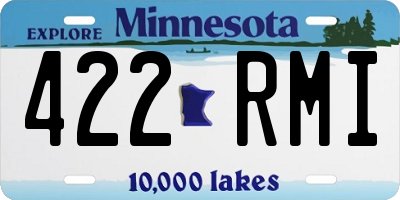 MN license plate 422RMI
