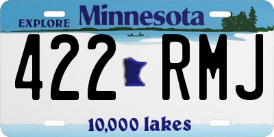 MN license plate 422RMJ