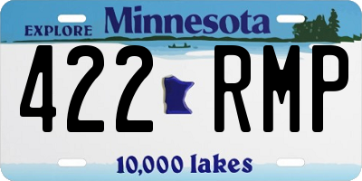 MN license plate 422RMP