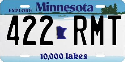 MN license plate 422RMT