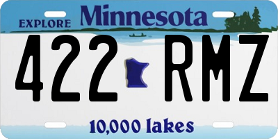 MN license plate 422RMZ