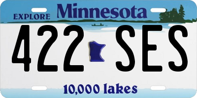 MN license plate 422SES