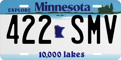 MN license plate 422SMV