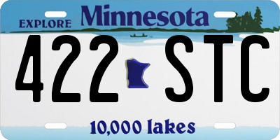 MN license plate 422STC