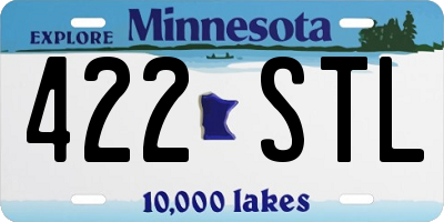 MN license plate 422STL