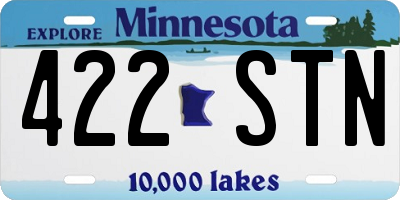 MN license plate 422STN