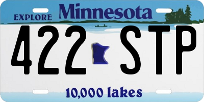 MN license plate 422STP