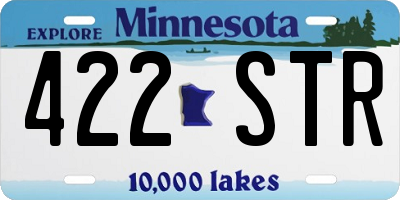 MN license plate 422STR