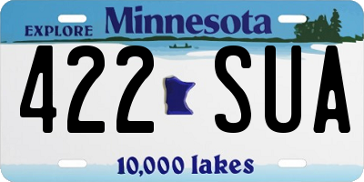 MN license plate 422SUA