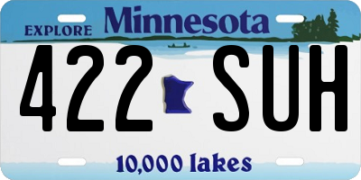 MN license plate 422SUH