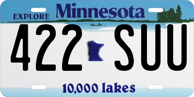 MN license plate 422SUU
