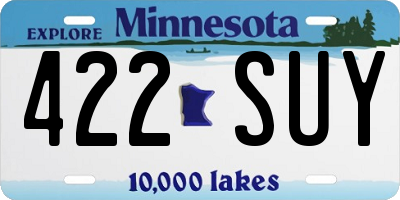MN license plate 422SUY