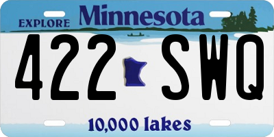 MN license plate 422SWQ